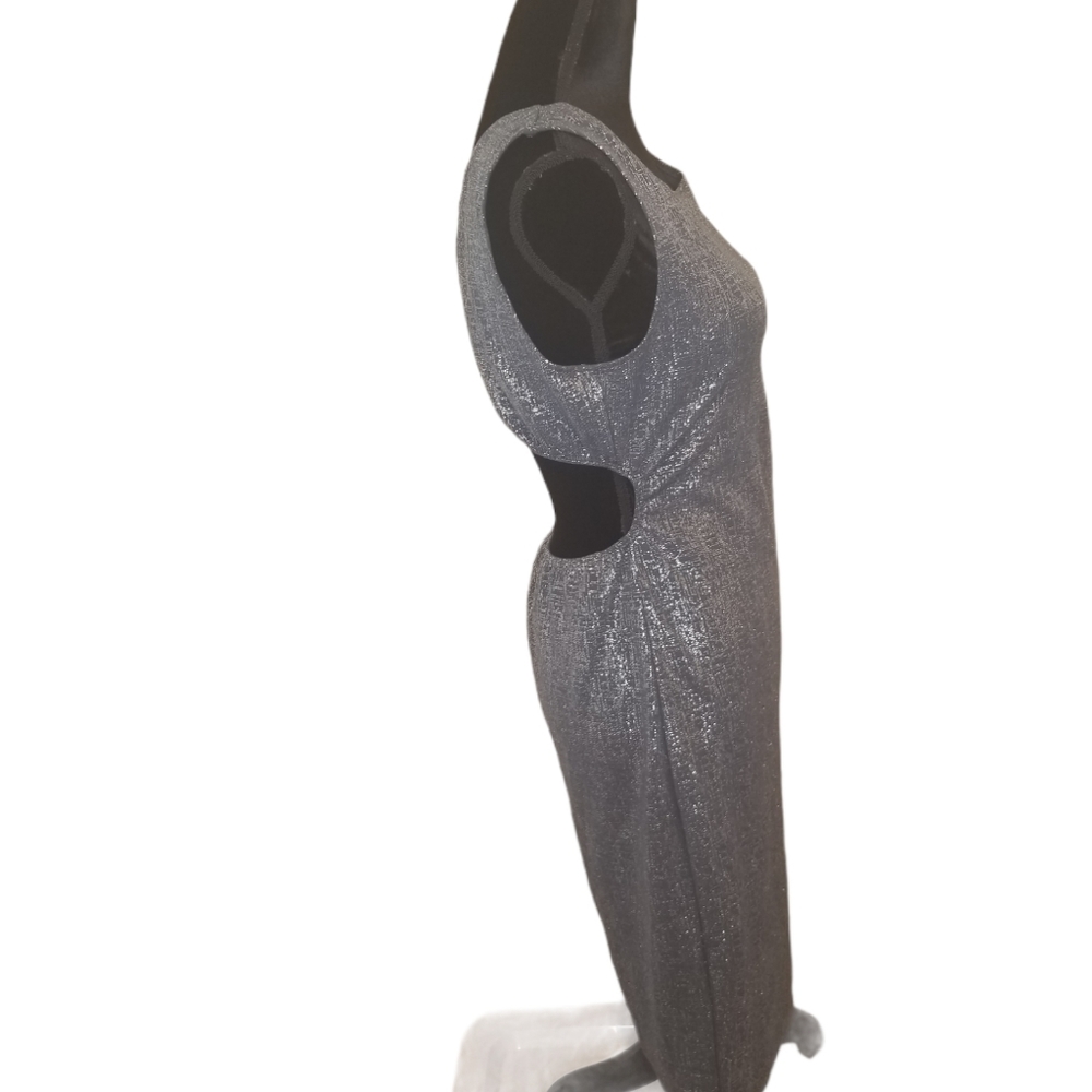 Silver Open-Back Bodycon - Picture 2 of 6